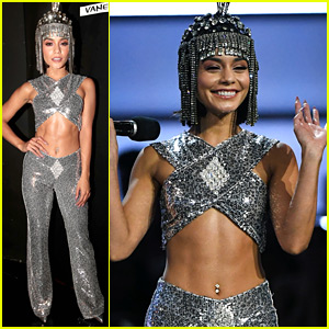 Vanessa Hudgens Dresses as Cher, Flaunts Incredible Abs at Billboard