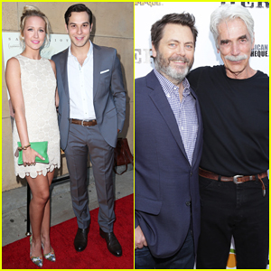 Anna Camp & Hubby Skylar Astin Couple Up At 'The Hero' Premiere - Watch Trailer!