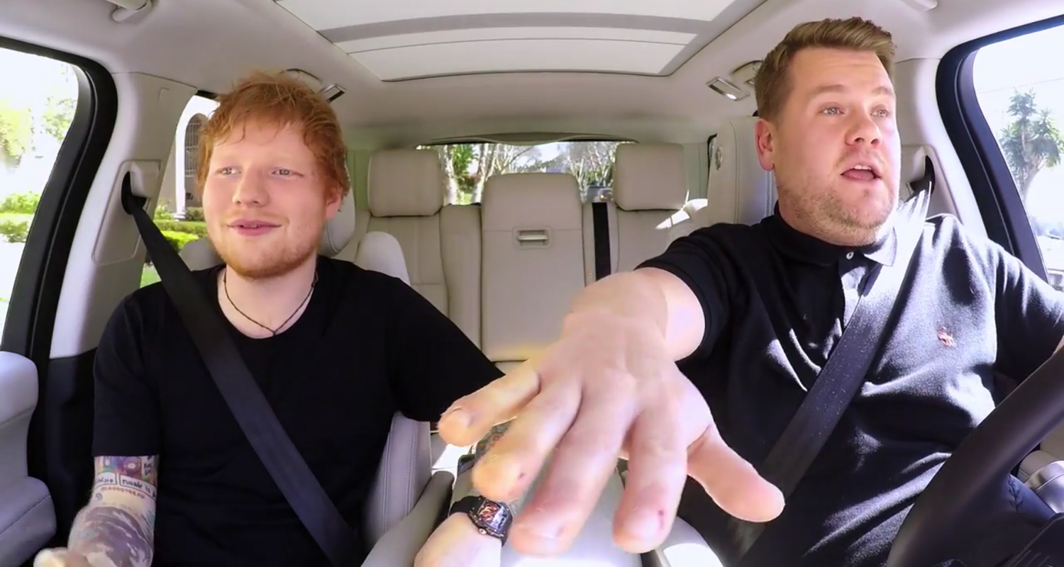 James Corden Teases Ed Sheeran Carpool Karaoke Watch First Look Here