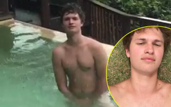 Ansel Elgort Goes Skinny Dipping in Thailand! 