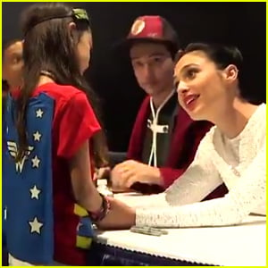 Gal Gadot Cheers Up Young Wonder Woman Fan at Comic-Con - Watch Now!