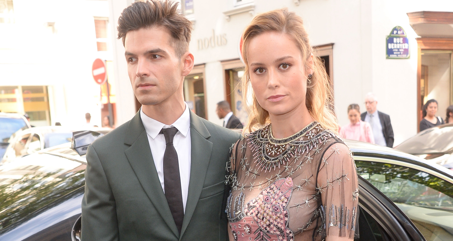 Brie Larson & Fiancé Alex Greenwald Couple Up in Paris for Valentino