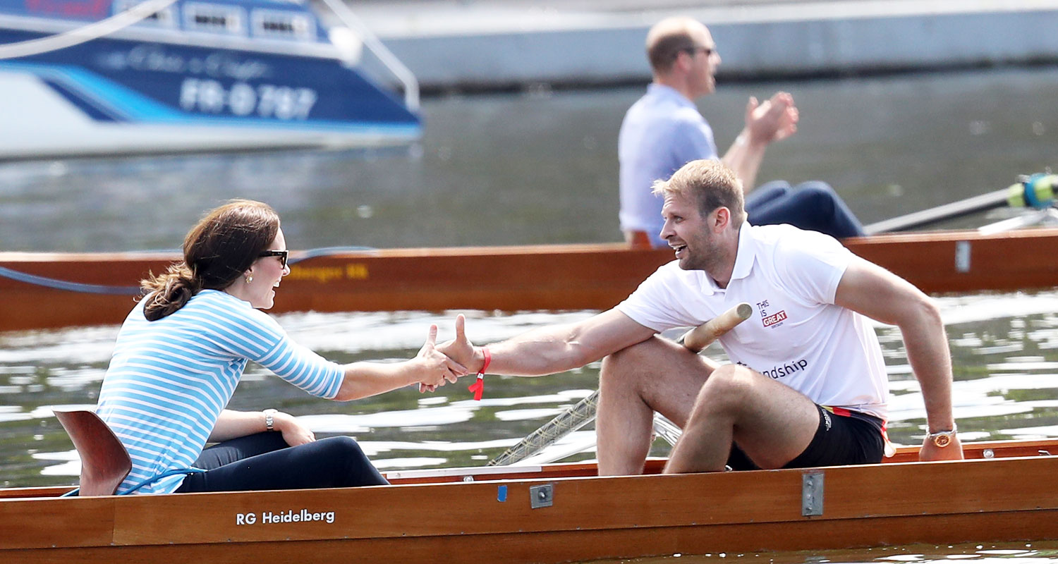 Prince William Defeats Kate Middleton in German Rowing Race! 