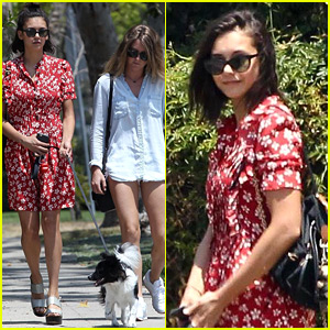 Nina Dobrev Goes for a Dog Walk with Maverick! | Celebrity Pets, Nina