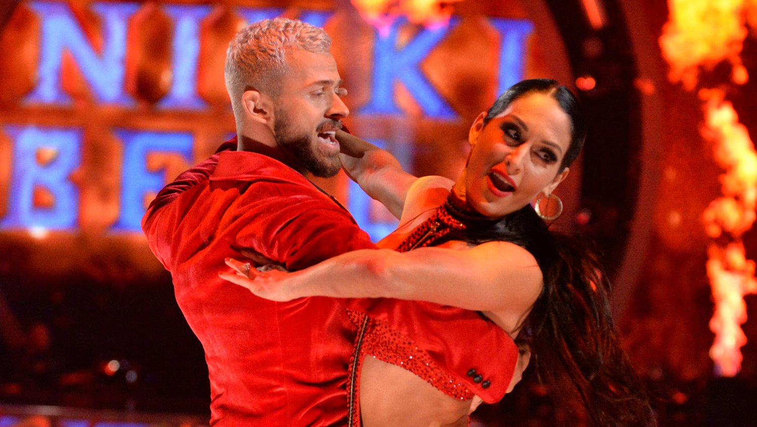 Nikki Bella Bodyslams Artem Chigvintsev During First ‘DWTS’ Dance