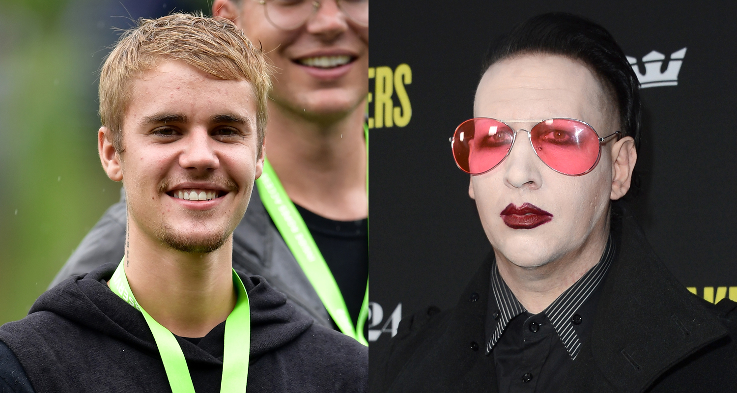 Justin Bieber & Marilyn Manson End Feud Over TShirt Design Justin
