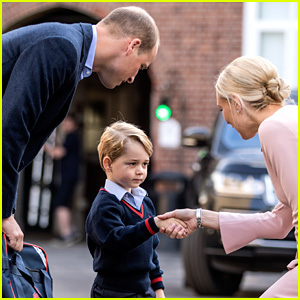 Prince George Arrives for First Day of School (Photos & Video!)