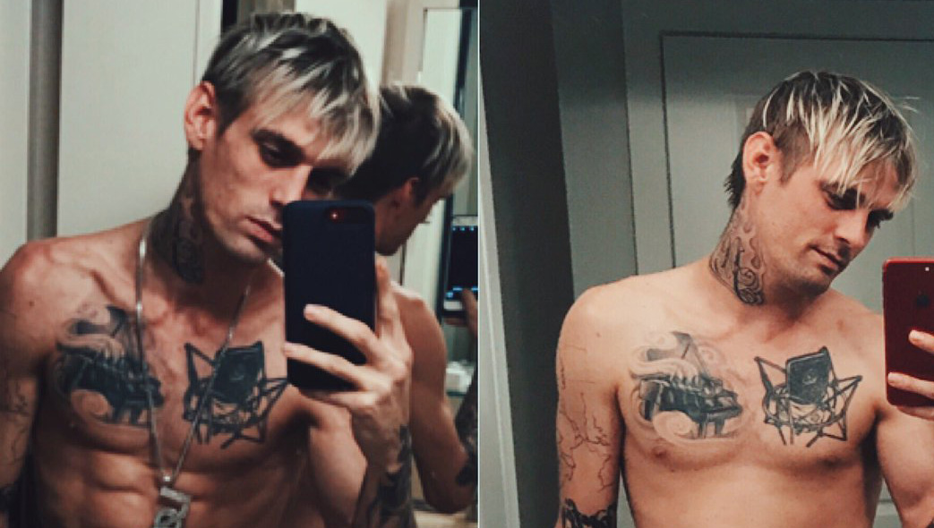 Aaron Carter Displays 30Pound Weight Gain During Rehab Aaron Carter