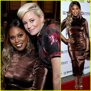 Elizabeth Banks Honors Laverne Cox at Outfest Awards