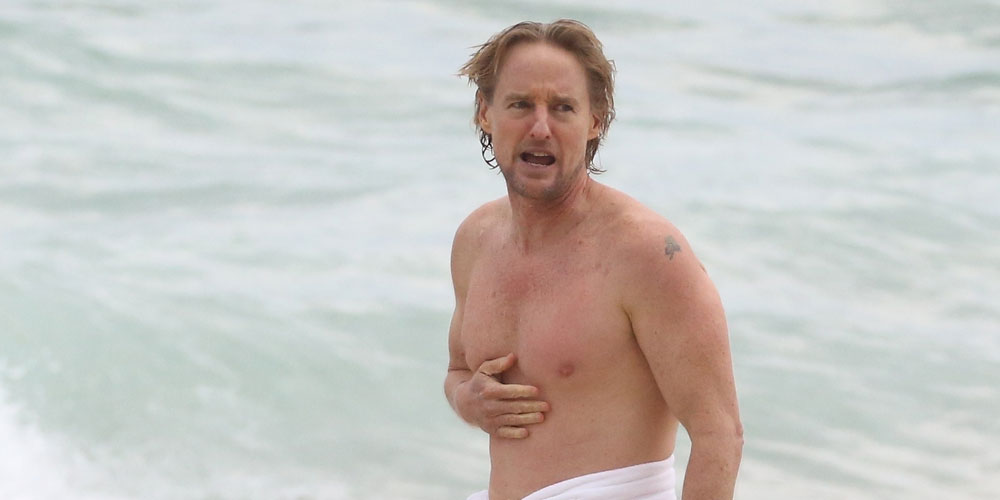 Owen Wilson Goes Shirtless for a Swim in Rio! 