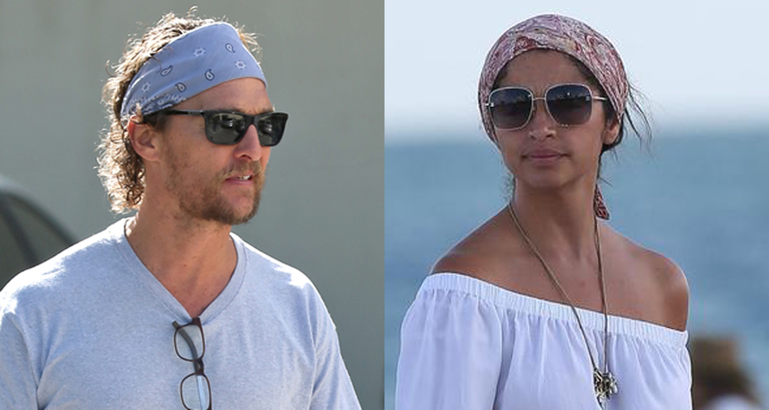 Matthew McConaughey & Camila Alves Soak Up the Warm Miami Weather