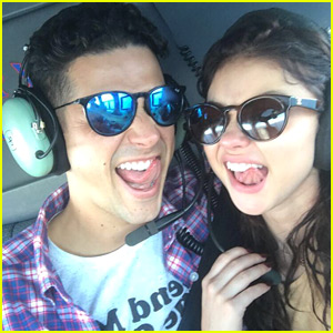Sarah Hyland Gets a Helicopter Ride as Birthday Present from Wells Adams!
