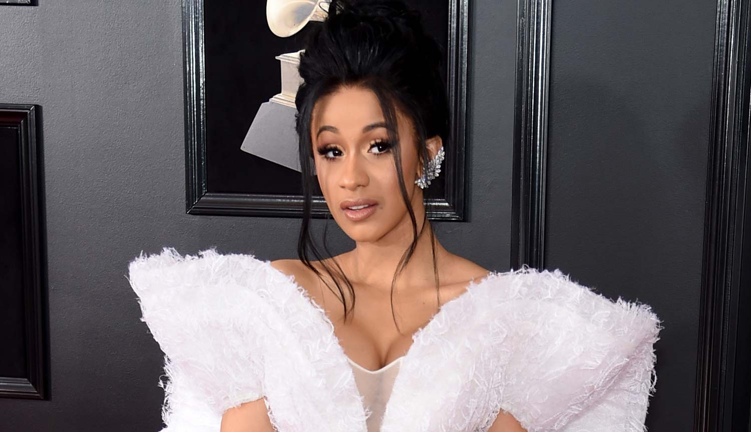 Cardi B Goes Glam in White for Grammys 2018 2018 Grammys, Grammys