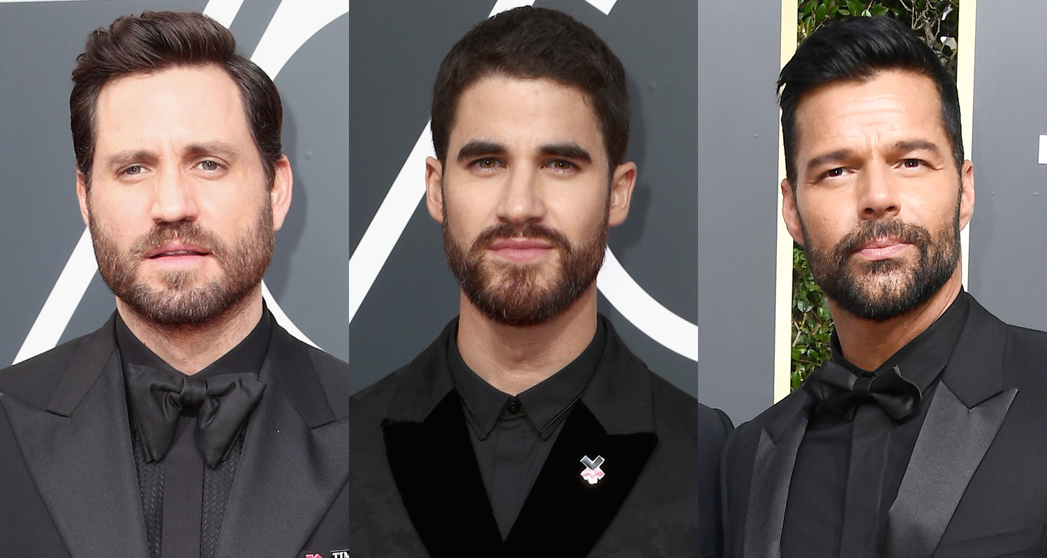 Edgar Ramirez, Darren Criss, & Ricky Martin Support Times Up at Golden(02)