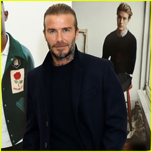 David Beckham Looks Sharp at London Fashion Week Event