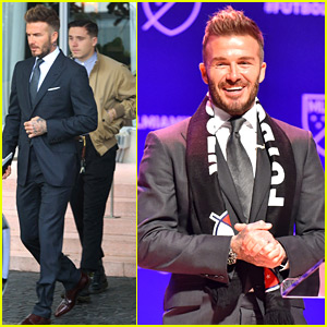 David Beckham Announces New MLS Team in Miami, Son Brooklyn Joins Him
