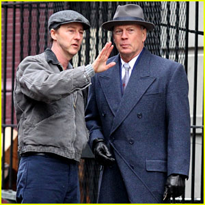 Edward Norton & Bruce Willis Start Filming 'Motherless Brooklyn'