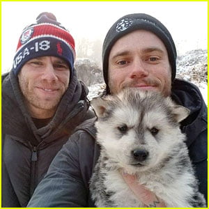 Olympic Skier Gus Kenworthy Adopts Puppy From Korean Dog Meat Farm
