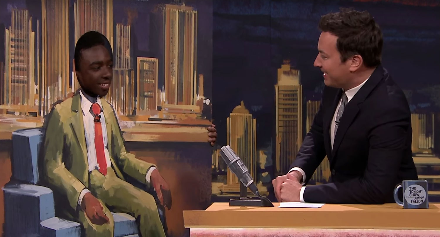 Jimmy Fallon Interviews Stranger Things’ Caleb McLaughlin on a
