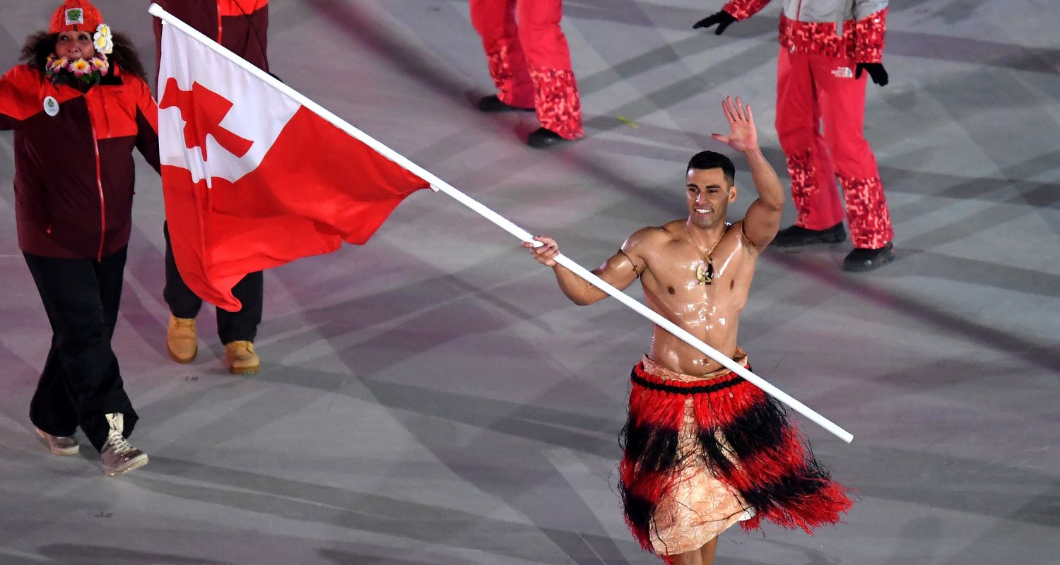Shirtless Tonga Flag Bearer Pita Taufatofua Returns For Winter Olympics