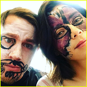 Channing Tatum & Jenna Dewan Tatum Let Daughter Everly Hold Them Down & Paint Their Faces!