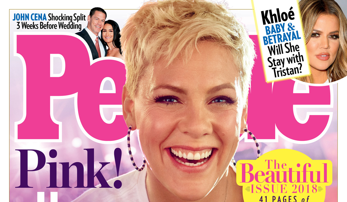 Pink Is People’s Beautiful Issue 2018 Cover Star with Her 2 Kids