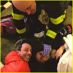 Seth Meyers & Wife Alexi Welcome Second Child in Lobby of Apartment Building!