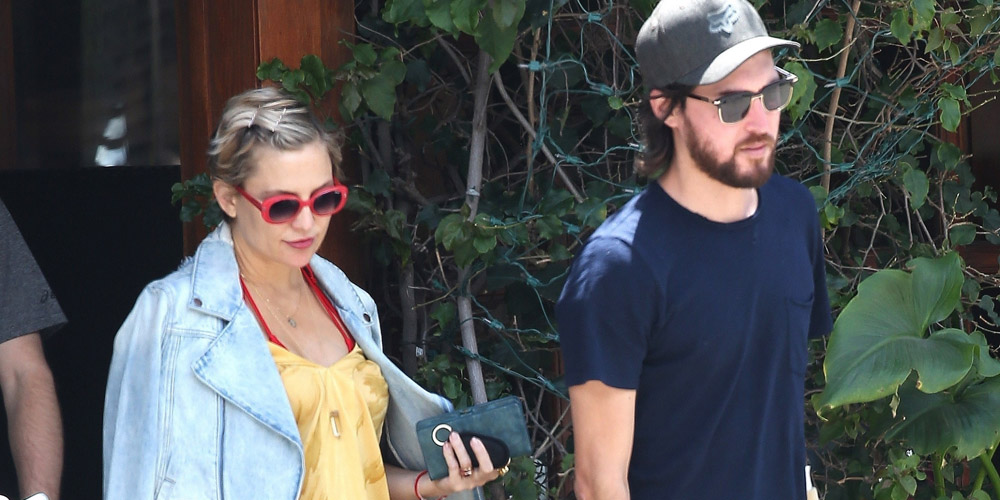 Pregnant Kate Hudson & Boyfriend Danny Fujikawa Go on a Sunday Lunch