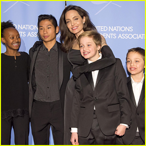 Angelina Jolie Celebrates 43rd Birthday Riding Roller Coaster with Her Kids!