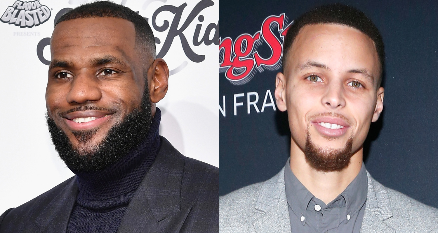 stephen curry with lebron james