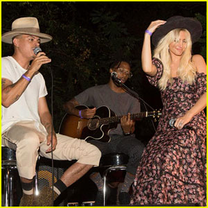 Ashlee Simpson & Evan Ross Perform at Austin Brown's Canyon Sessions