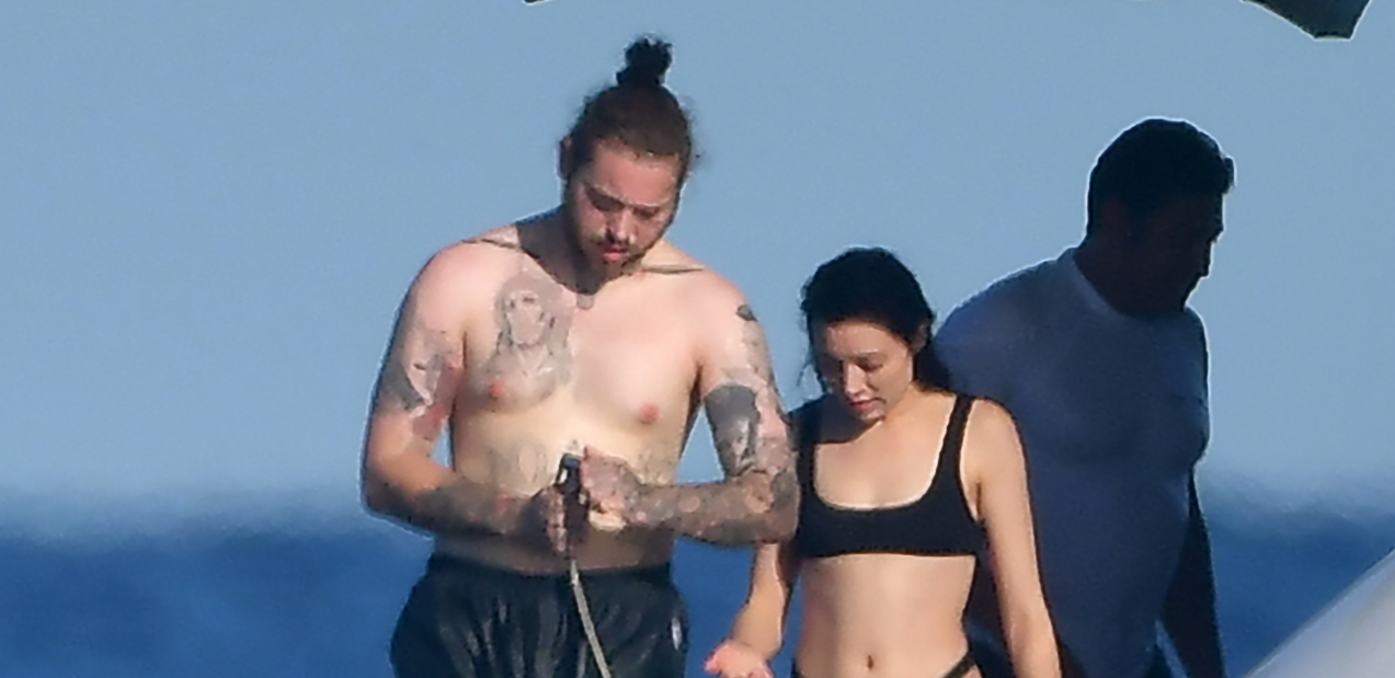 Post Malone Cozies Up to Mystery Woman on Yacht in France! 