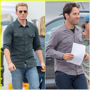 Chris Evans, Paul Rudd & Scarlett Johansson Film 'Avengers 4' in Atlanta!