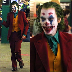 Joaquin Phoenix Transforms into The Joker While Filming Riot Scene!