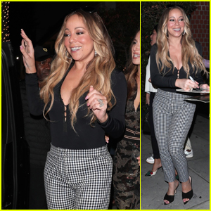 Mariah Carey Greets Fans After a Night Out at Mr. Chow!