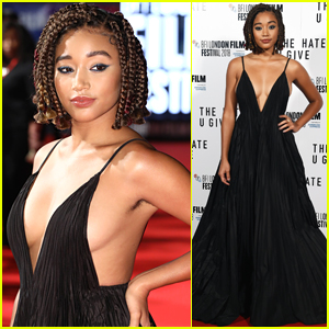 Amandla Stenberg Strikes a Powerful Pose at 'The Hate U Give' Premiere in London