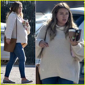 Pregnant Hilary Duff Steps Out After Posting Bare Baby Bump Pic: ‘Your