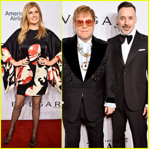 Connie Britton Joins Elton John & David Furnish at Annual AIDS Foundation Benefit