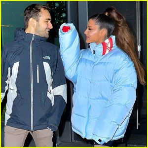 Ariana Grande & Former Broadway Co-Star Aaron Simon Gross Hang Out in NYC!