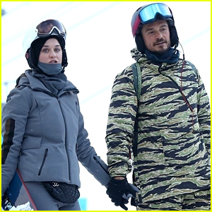 Katy Perry & Orlando Bloom Hold Hands While All Bundled Up in Aspen