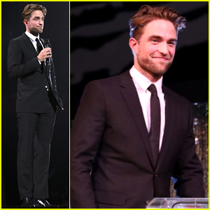 Robert Pattinson Presents Trailblazer Award at Fashion Awards 2018