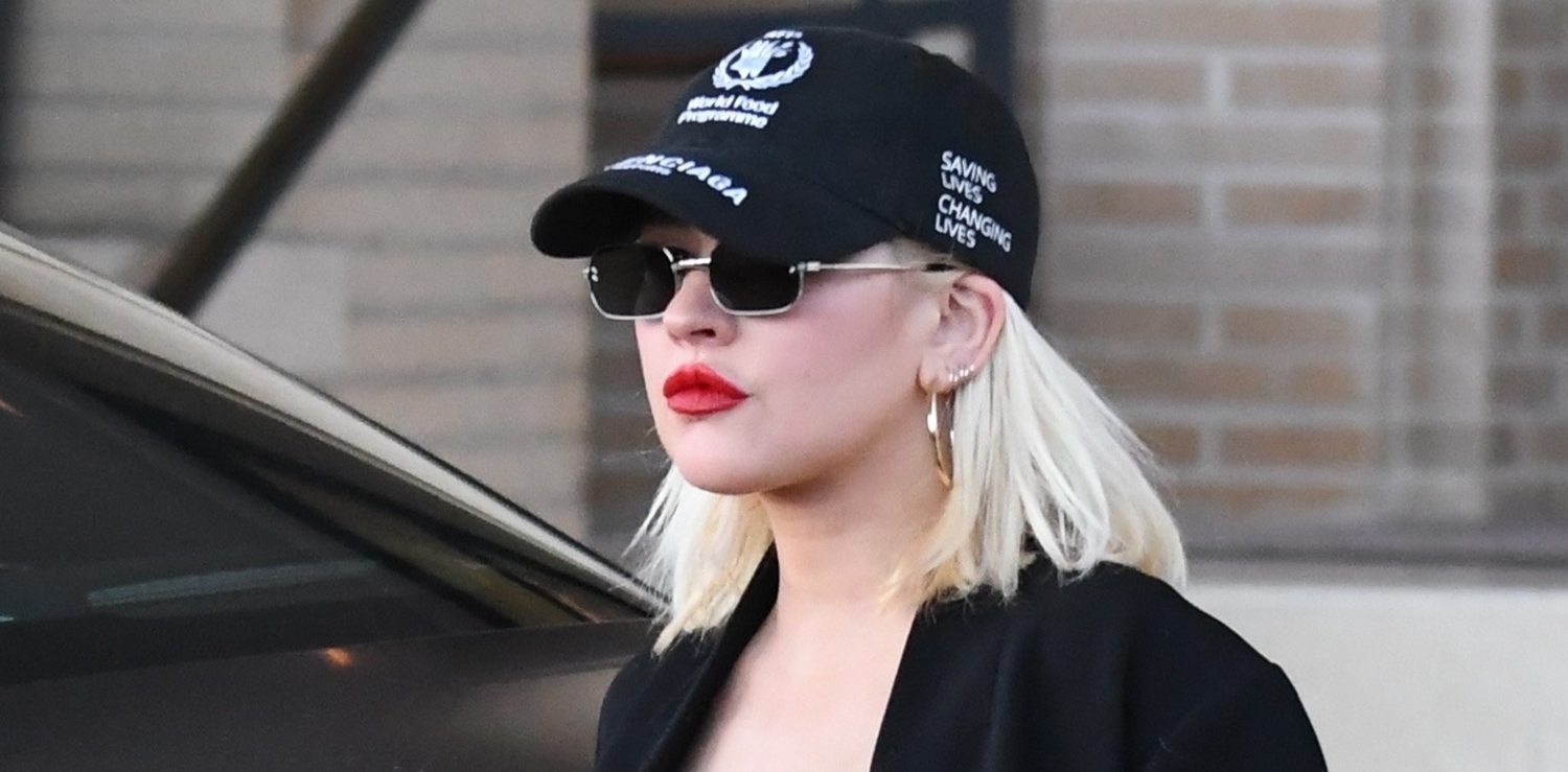 Christina Aguilera Gets Some Holiday Shopping Done in Beverly Hills