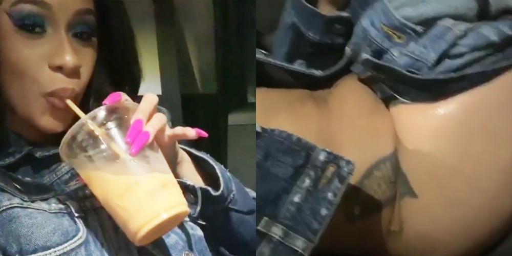 Cardi B Takes Her Jeans Off in the Car Because They’re Too Tight (Video) .
