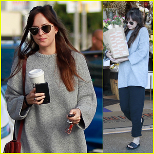 Dakota Johnson Goes Grocery Shopping & Grabs Lunch in West Hollywood