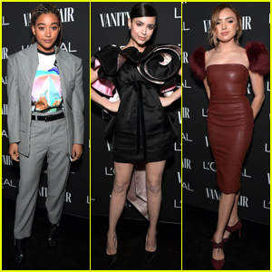 Amandla Stenberg, Sofia Carson & Peyton List Step Out For at Vanity Fair's Pre-Oscar Party!