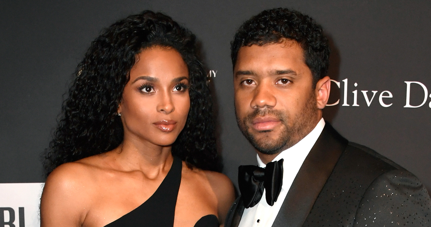 Ciara & Russell Wilson Couple Up for Clive Davis’ Pre-Grammys Party
