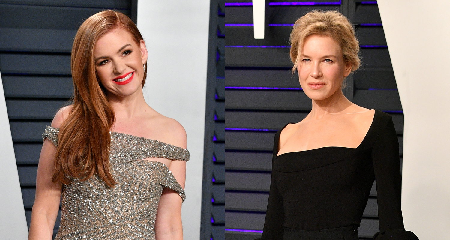Isla Fisher & Renee Zellweger Get Glam for Vanity Fair’s Oscars Party