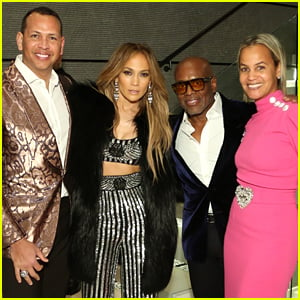 Jennifer Lopez & Alex Rodriguez Celebrate the Grammys with L.A. Reid & HITCO