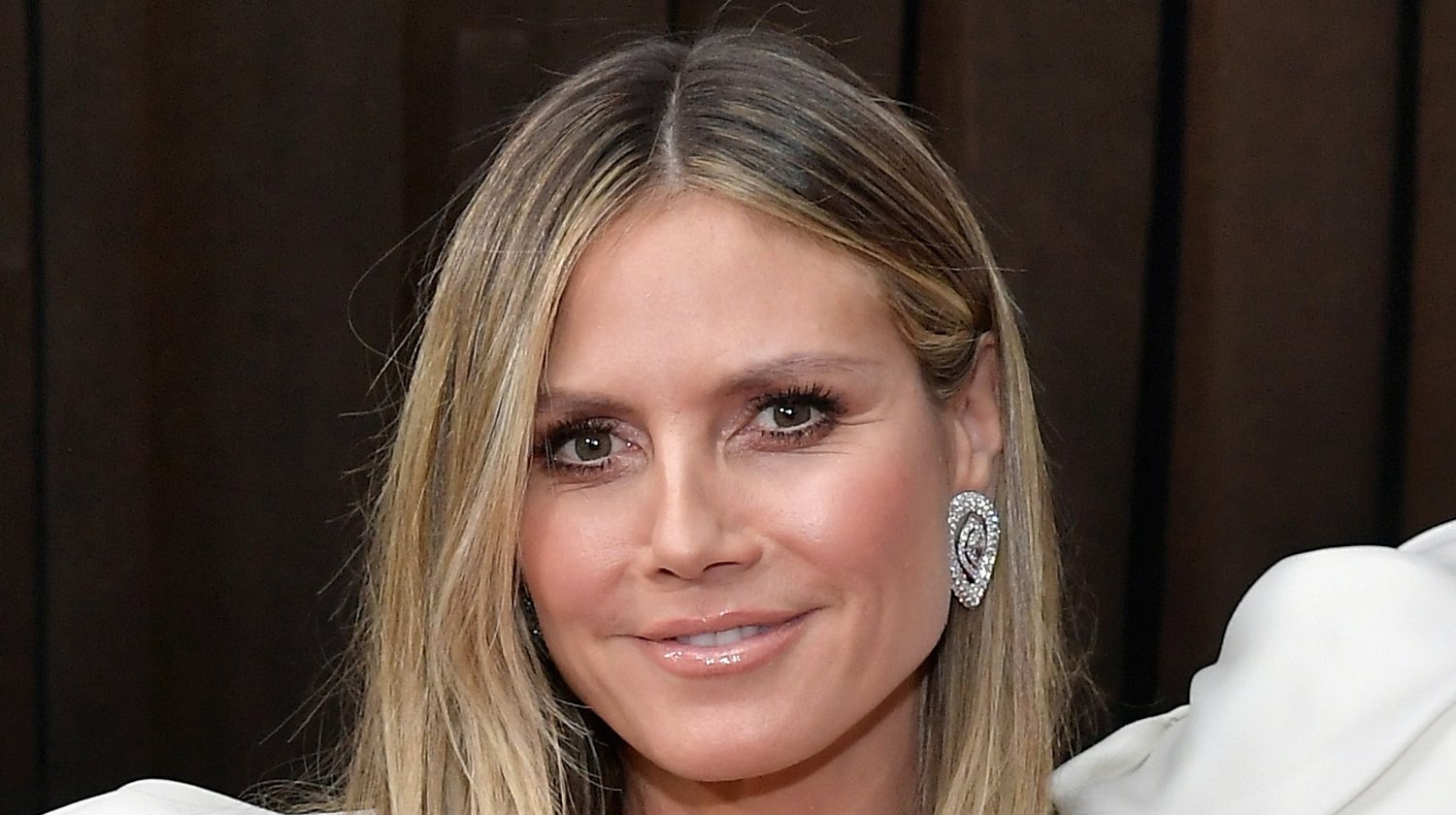Heidi Klum Wows in White Mini Dress at Grammys 2019 2019 Grammys