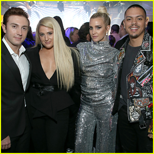 Ashlee Simpson & Meghan Trainor Have a Double Date Night at Delta's Grammys Party!